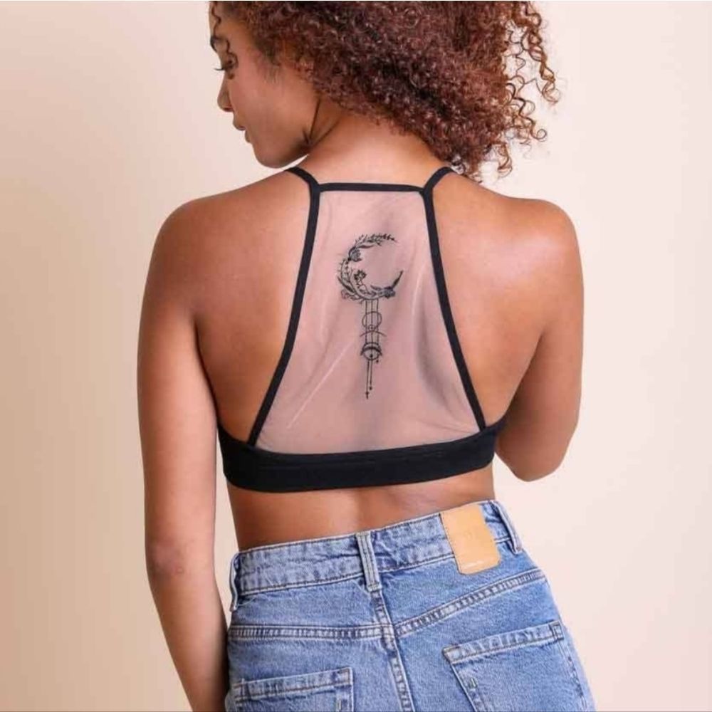 Tattoo Mesh Bralette